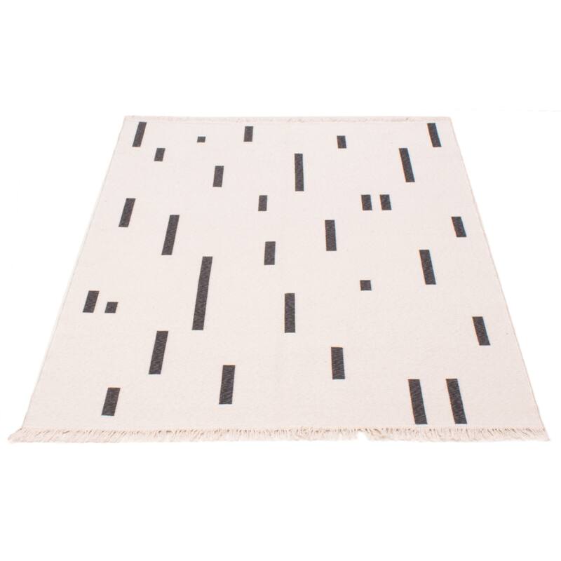 ECARPETGALLERY Flat-Weave Ankara III White Kilim