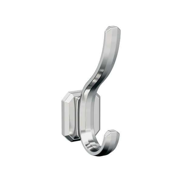 slide 2 of 11, Amerock Granlyn Double Prong Decorative Wall Hook Polished Chrome