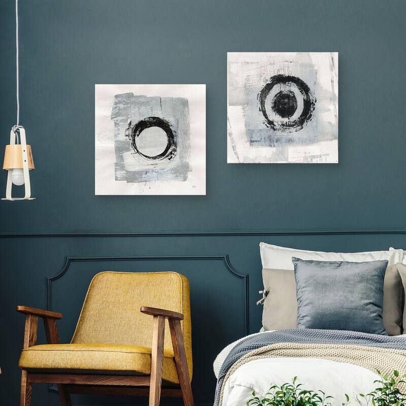 Zen Circle I, Zen Circle II by Melissa Averinos Canvas Art Prints