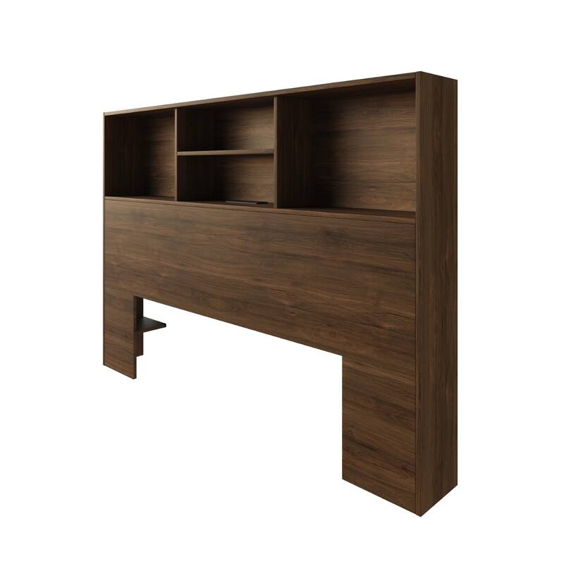 Clayfell Pomona Freestanding Storage Headboard with Shelving