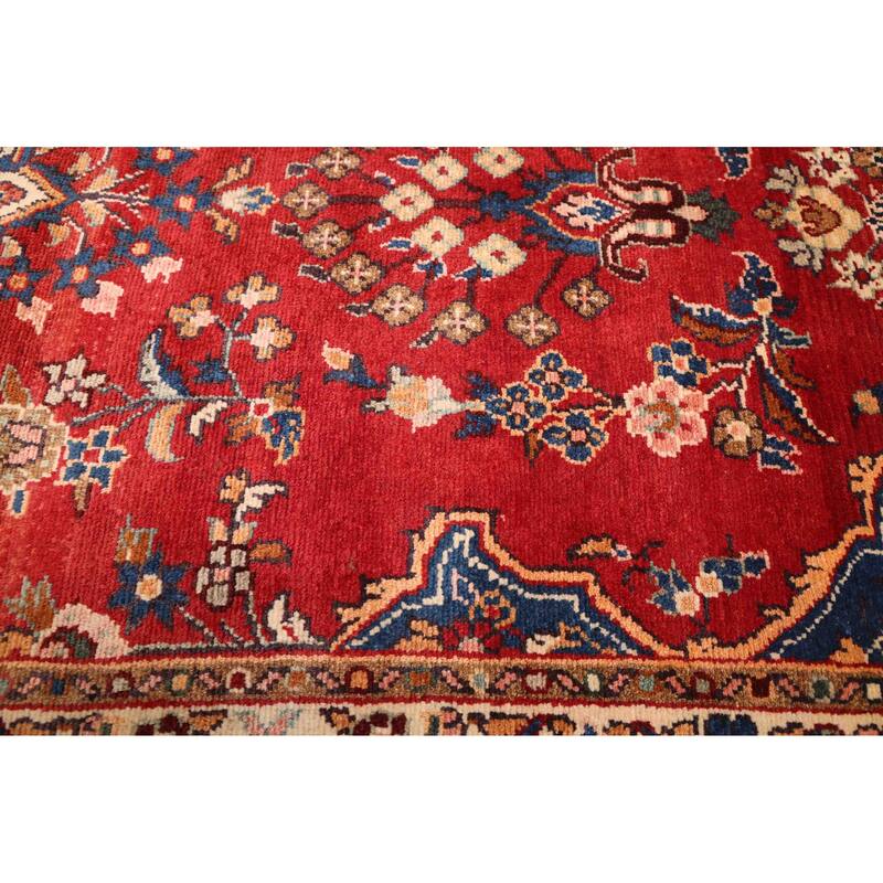 ECARPETGALLERY Hand-knotted Andelz Red Wool Rug - 3'3 x 9'8