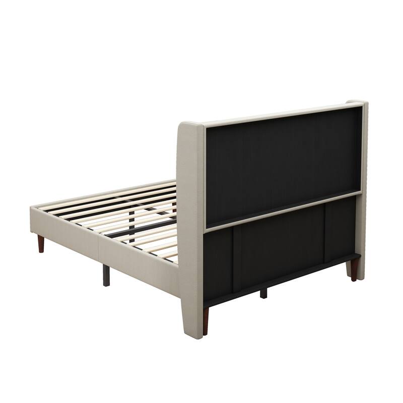 High Headboard Upholstered Bed