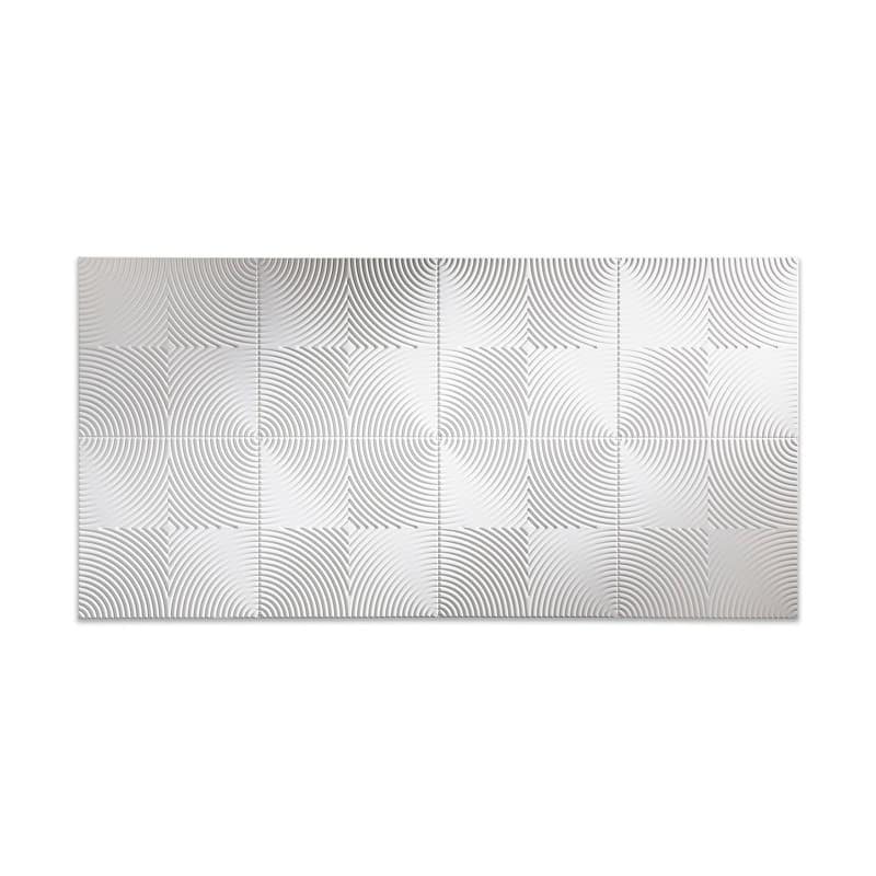 FASÄDE Echo 4-foot x 8-foot PVC Wall Panel in Gloss White - 4 x 8