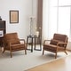 preview thumbnail 72 of 78, Mid Century Modern Upholstered Accent Chair Set of 2 - BrownCorduroy