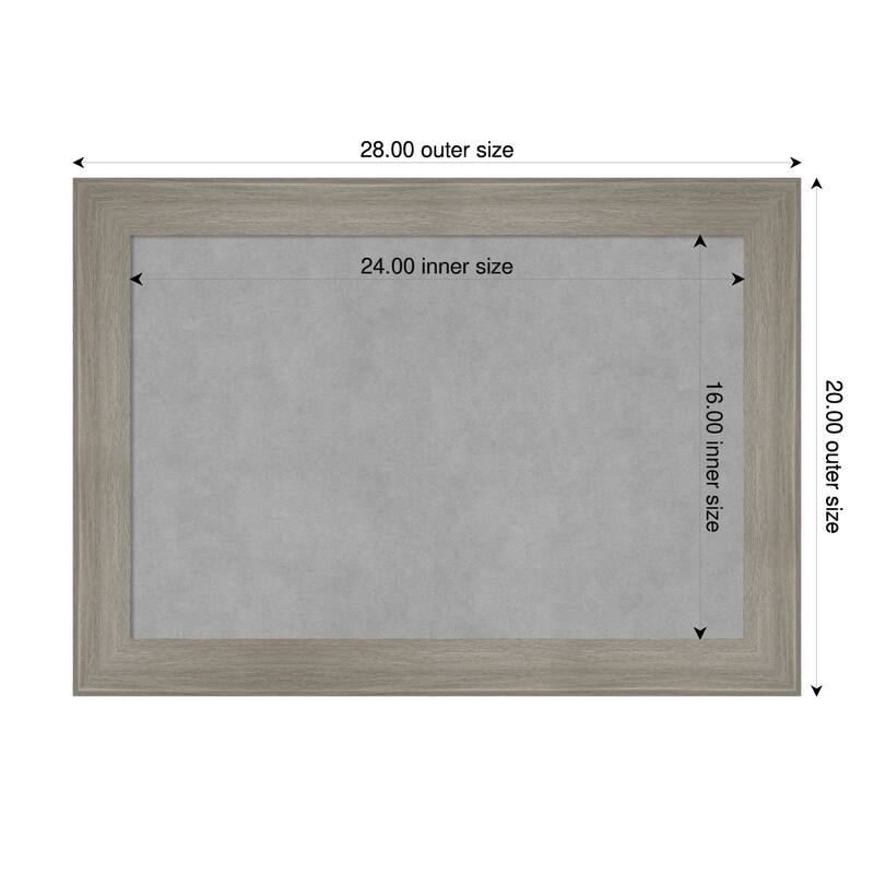 Amanti Art Grand Cherry Narrow Framed - 28 x 20 in - Grand Greywash Narrow