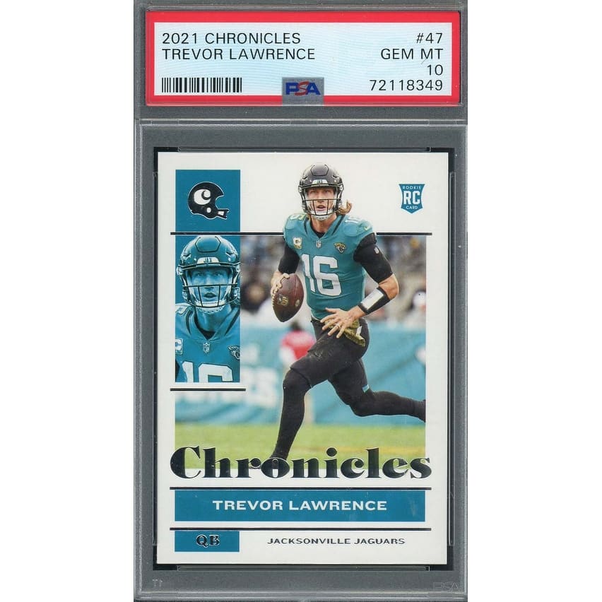 Trevor Lawrence 2021 Panini Chronicles Football Rookie Card RC #47 Graded PSA 10 - 8'6" x 11'6"