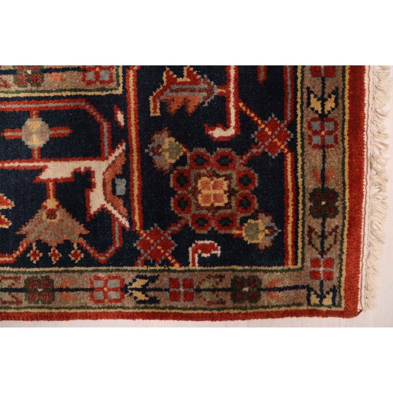 ECARPETGALLERY Hand-knotted Serapi Heritage Dark Copper Wool Rug - 9'0 x 12'0