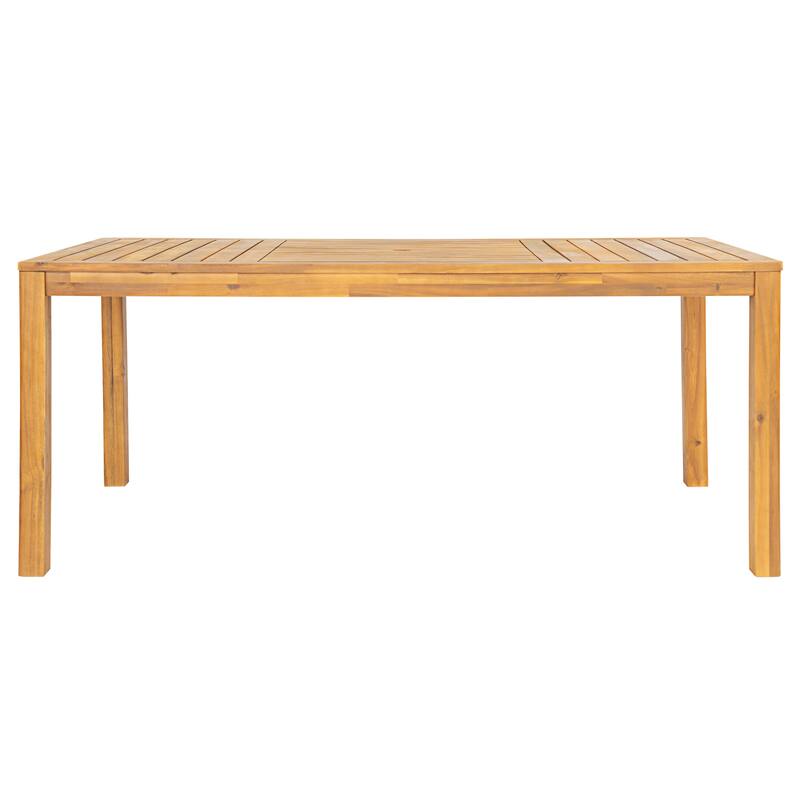 Christopher Knight Home Isolde Acacia Rectangular Dining Table with Umbrella Hole