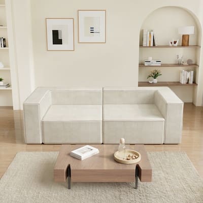 Corduroy Module Comfortable Compression Sofas