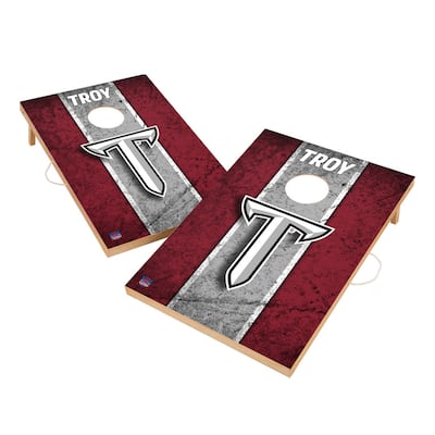 Vintage Troy University Trojans Regulation 2x4 Cornhole Set