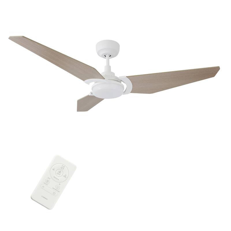 Bovard 56-inch Indoor/Outdoor Smart Ceiling Fan, Dimmable LED Light Kit & Remote, Works with Alexa/Google Home/Siri