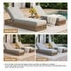 preview thumbnail 42 of 112, Patio Recline Chairs Adjustable Chaise Lounge with Cushions (Set of 2)