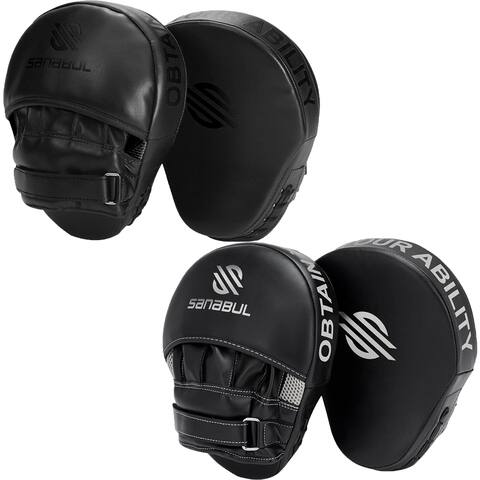 Sanabul Essential Curved Boxing and MMA Punch Mitts - One Size