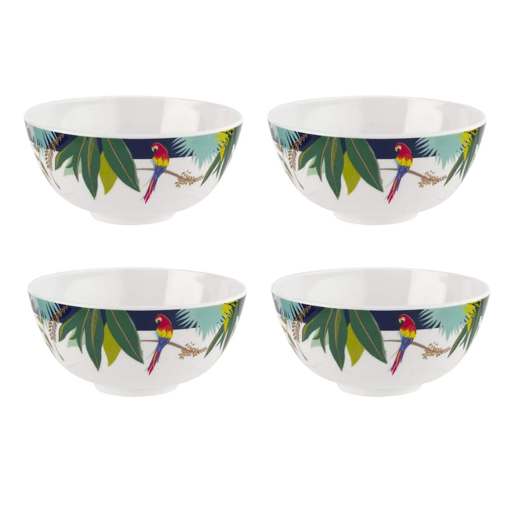 Portmeirion Home and Gifts Set of 4 Melamine Bowls - 6 in