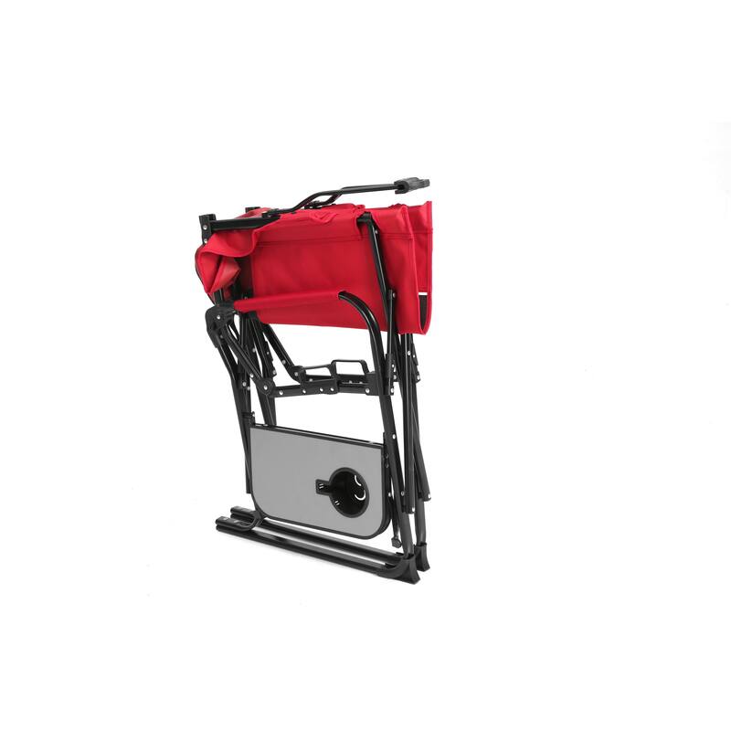 Camping Directors Chair, Heavy Duty,Oversized Portable Folding Chair With Side Table,Pocket For Beach