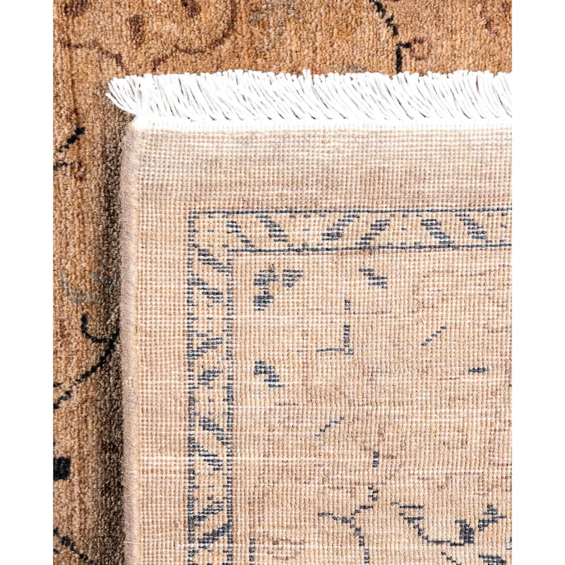 Overdyed One-of-a-Kind Hand-Knotted Runner Rug - Beige - 2' 8" x 8' 4"