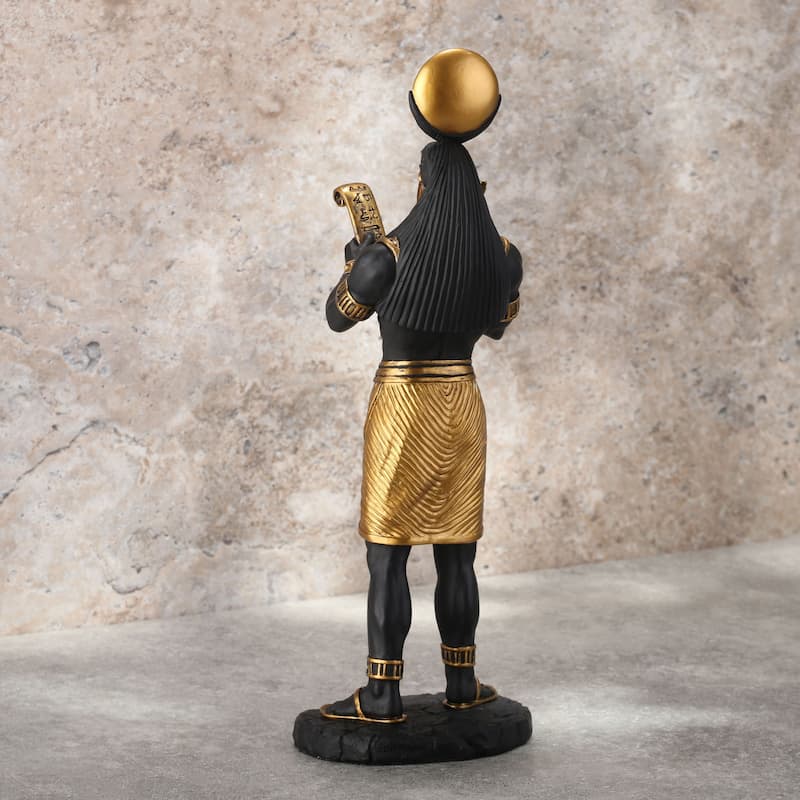 11.02" H THOTH - EGYPTIAN GOD OF KNOWLEDGE Resin - 4.13"x3.94"x11.02"