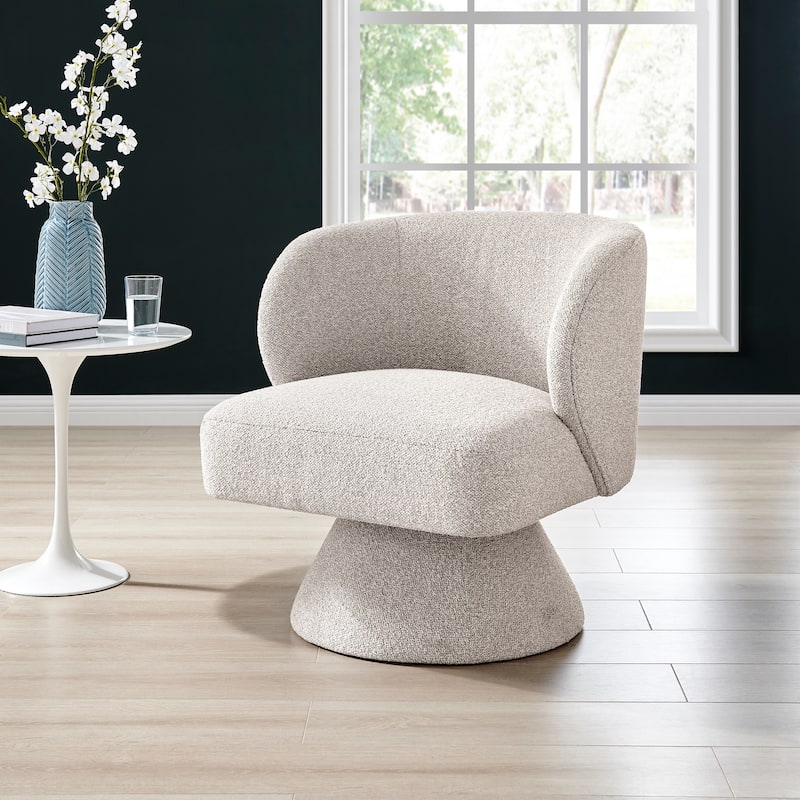 NPD Furniture Jacinta Chenille Swivel Accent Chair