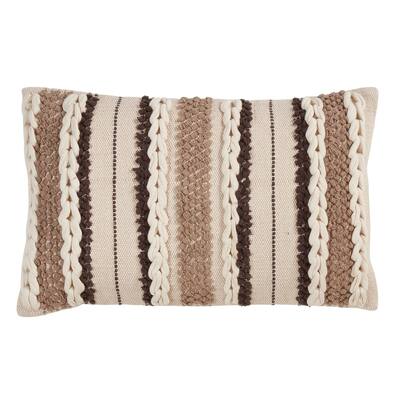Striped Woven Throw Pillow