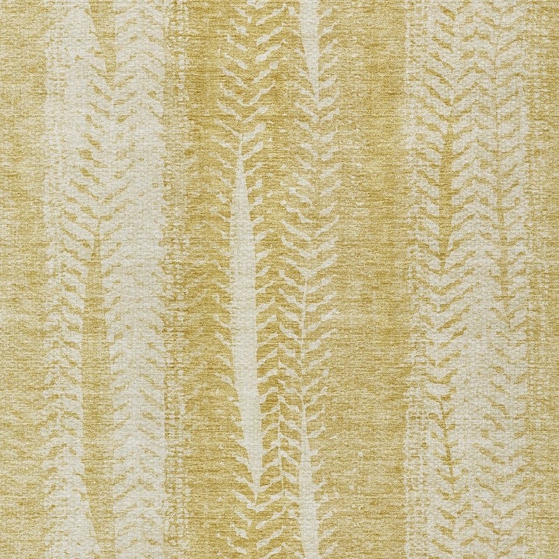 HomeRoots Botanical Leaves Transitional Rectangle Outdoor Rug