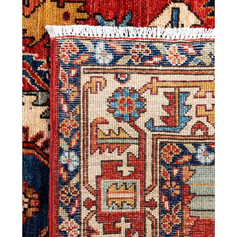 Serapi One-of-a-Kind Hand-Knotted Area Rug - Red - 4' 1" x 6' 0"