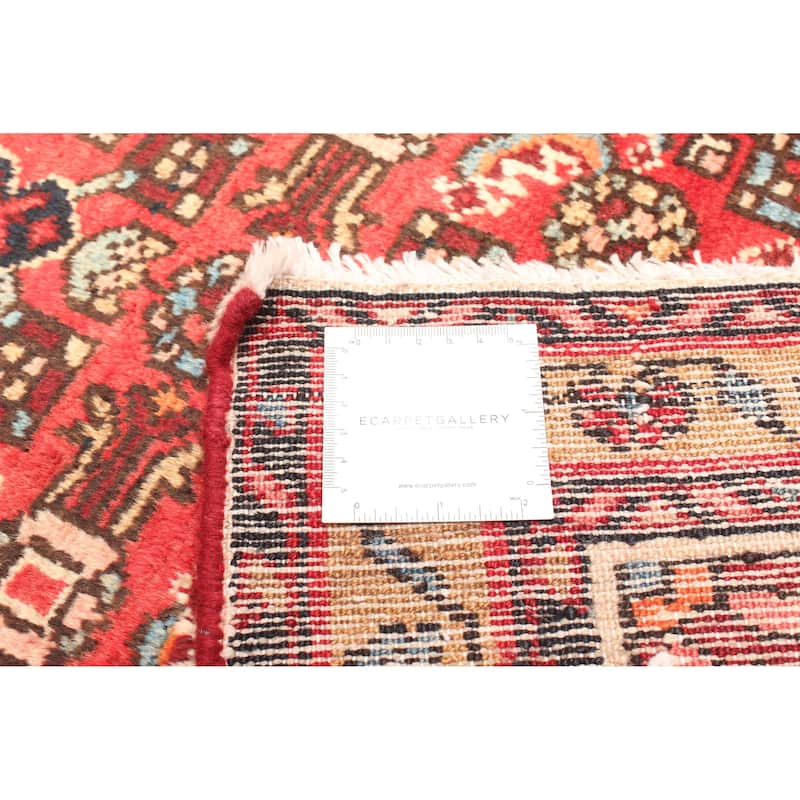 ECARPETGALLERY Hand-knotted Andelz Red Wool Rug - 2'7 x 10'10