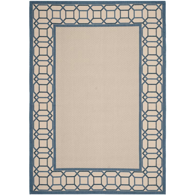 Martha Stewart by SAFAVIEH Facet Border Indoor/ Outdoor Waterproof Rug