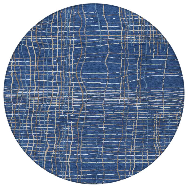 HomeRoots Striped Transitional Rectangle Outdoor Rug