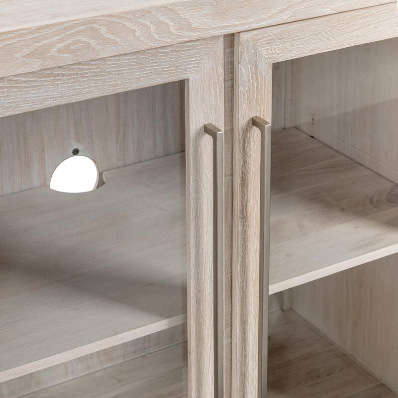 Classic Home Bradley 108" Oak Buffet Sideboard