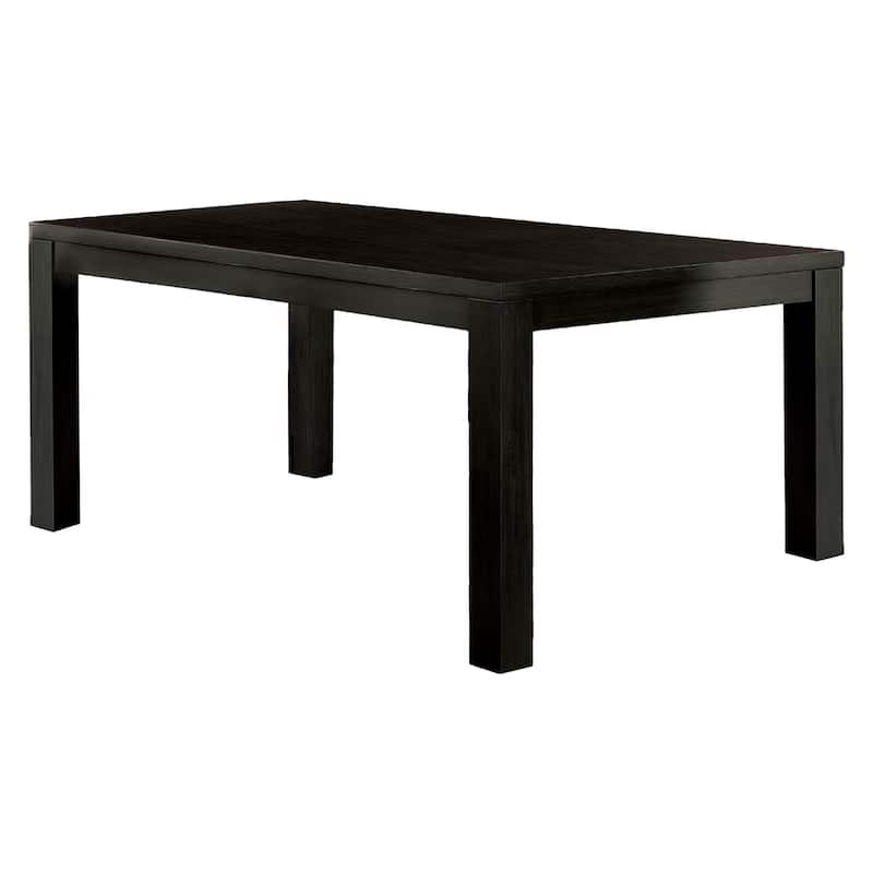 Renu Dining Table, 72 Inch, Antique Black Rectangular Solid Wood Top - Antique Black