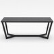 preview thumbnail 9 of 10, Strata Orion Coffee Table Wood Top Metal Base Modern Accent Table