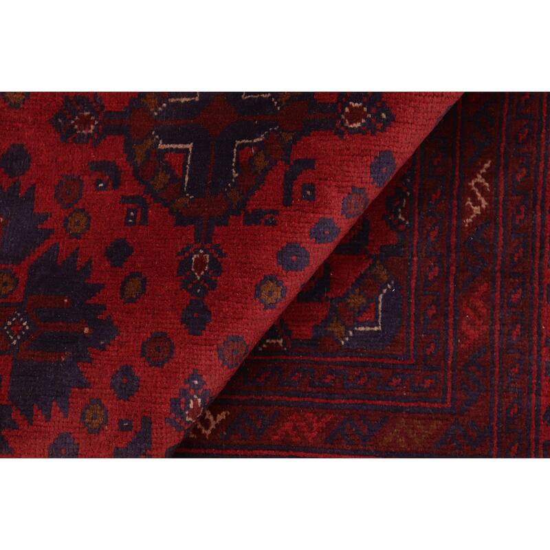 Tribal Biljik Khal Mohammadi Rylan Red/Blue Rug - 4'2'' x 6'4''
