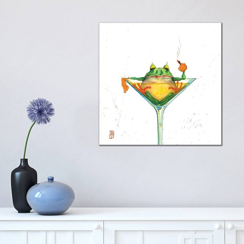 iCanvas "What" by Barton DeGraaf Canvas Print - 18x18x1.5