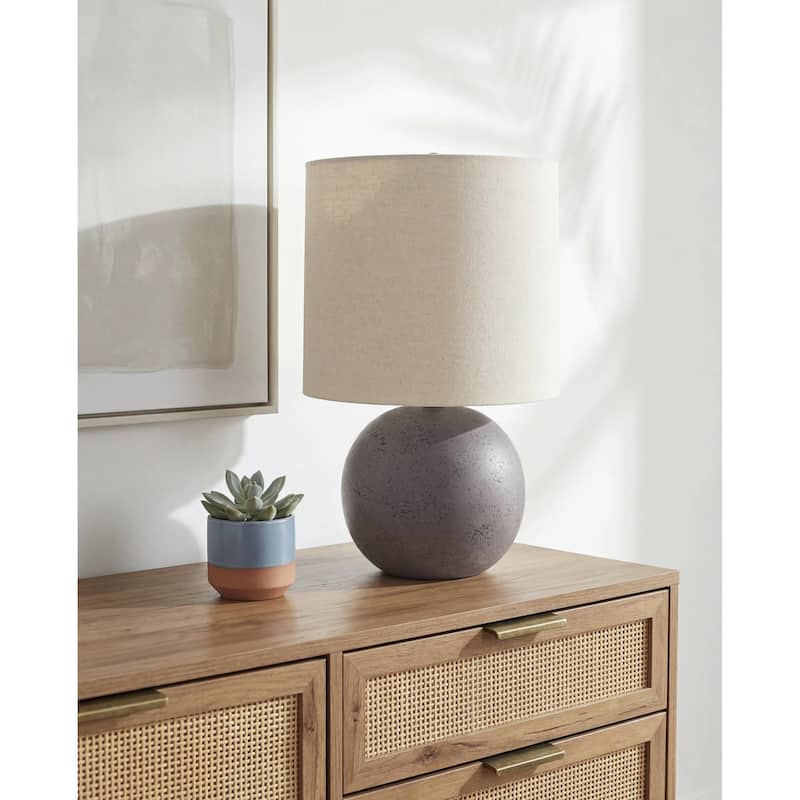 Livabliss Vogel Traditional Accent Table Lamp - 21"H x 13"W x 13"D - Brown