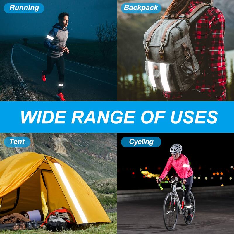 Reflective Tape Self Adhesive Reflective Stick on Tape for Clothing 2"x 17 Ft - Gray - 2 Inch x 17 Feet