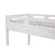 preview thumbnail 10 of 9, White Twin over Full Solid Wood Bunk Bed with Ladder