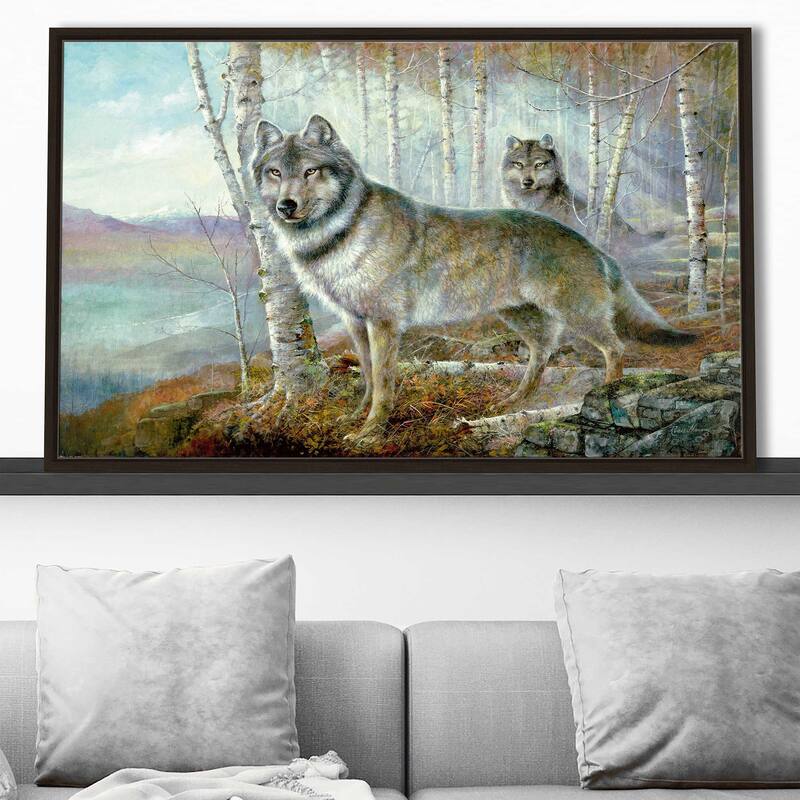 "Soul Mates" by Ruane Manning Print on Floating Canvas