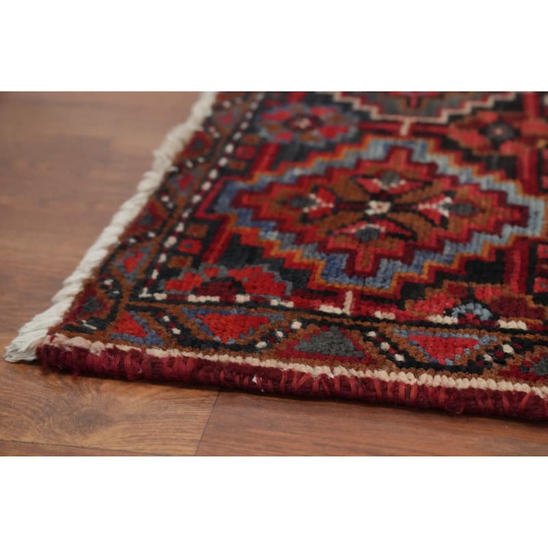 Hand Knotted Oriental 100% Wool Carpet Traditional Medallion Red Heriz Area Rug - 11' 6'' X 8' 3''