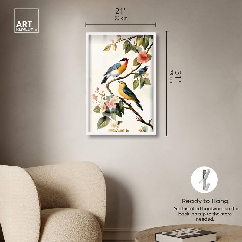 Colorful Perch Shadowbox by Art Remedy