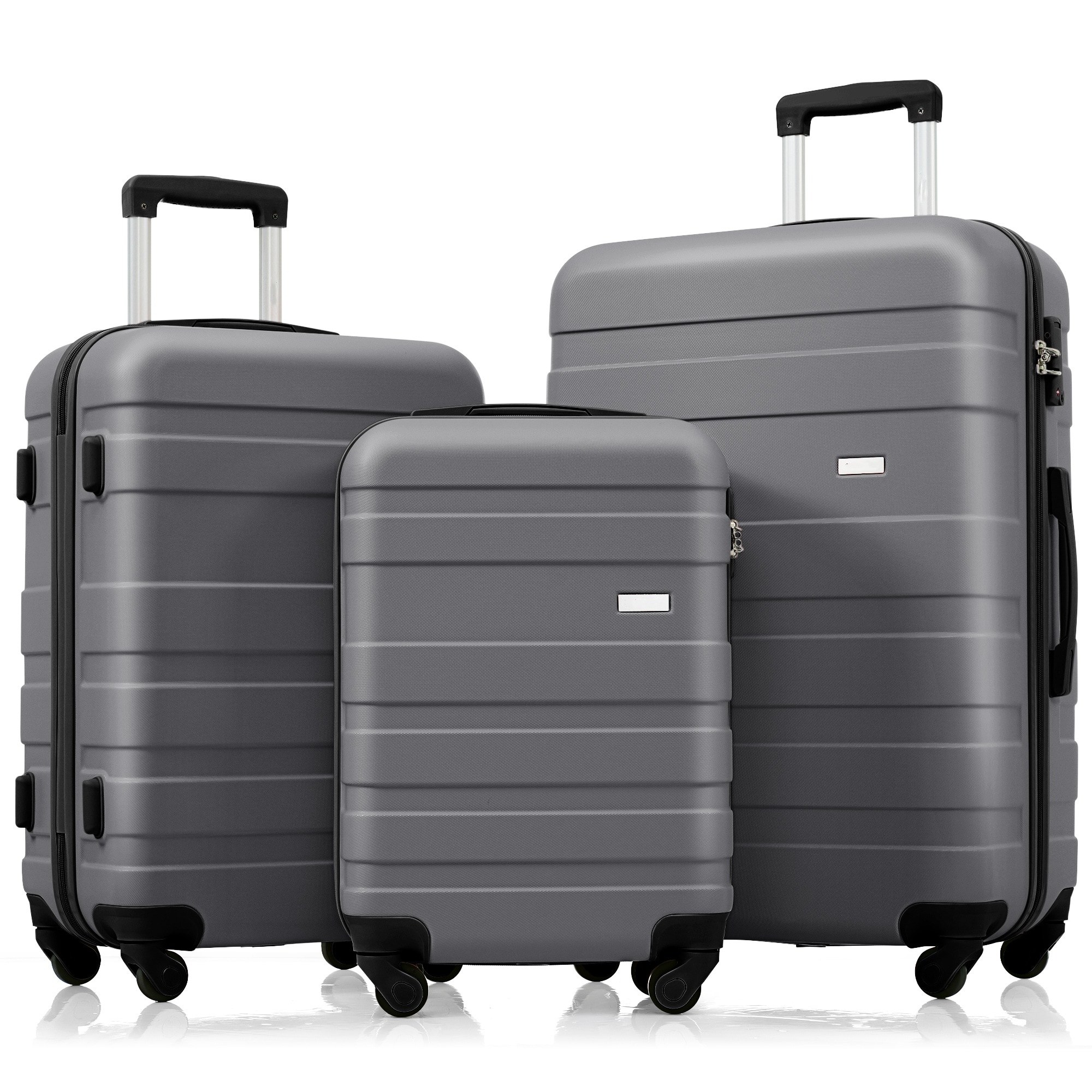 Luggage Sets New Model ABS Hardshell 3pcs Clearance Luggage Hardside Lightweight Durable Suitcase sets Spinner Wheels Suitcase