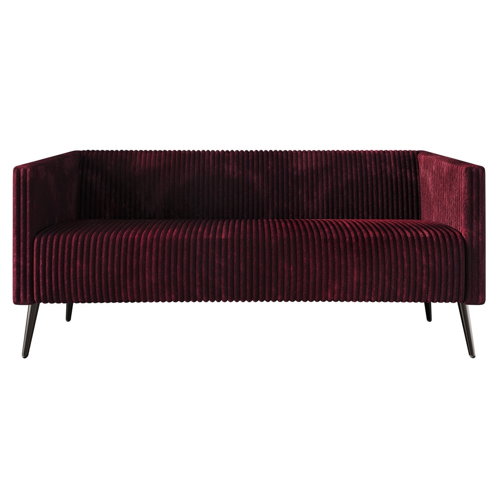 CraftPorch Corduroy Modern and Glamorous Velvet Upholstered Sofa