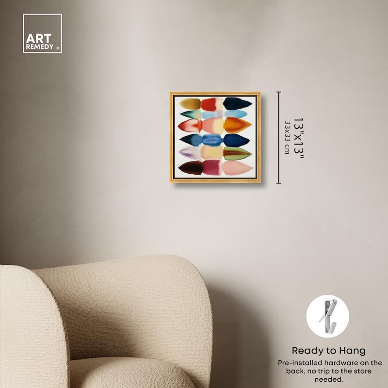 Watercolor Collage Canvas by Art Remedy