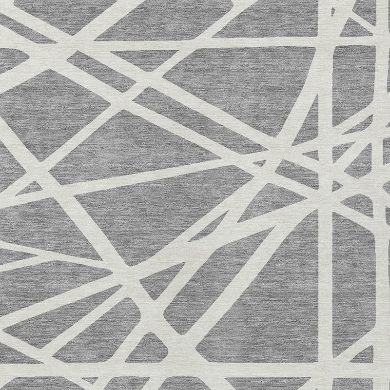 HomeRoots Geometric Transitional Rectangle Outdoor Rug