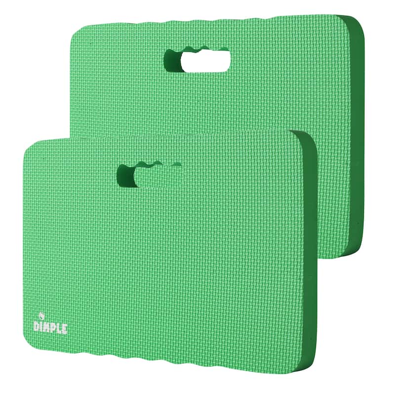 (Pack of 2) Dimple Multi-Purpose Mats with High-Density 1.5 inch Thick Foam Comfort Kneeling Pad for Gardening knee support