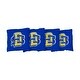 preview thumbnail 1 of 1, South Dakota State Jackrabbits Blue Cornhole Bags All-Weather Resin Filled