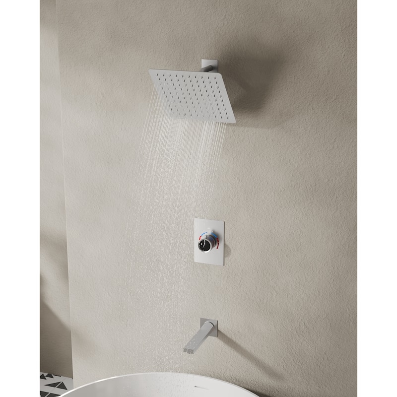 2-Function Shower System Single-Handle Pressure Balance Tub/Shower Set