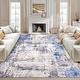 preview thumbnail 7 of 8, Abstract Impression Foldable Printed Area Rug 100% Polyester Washable Backing for Living Room