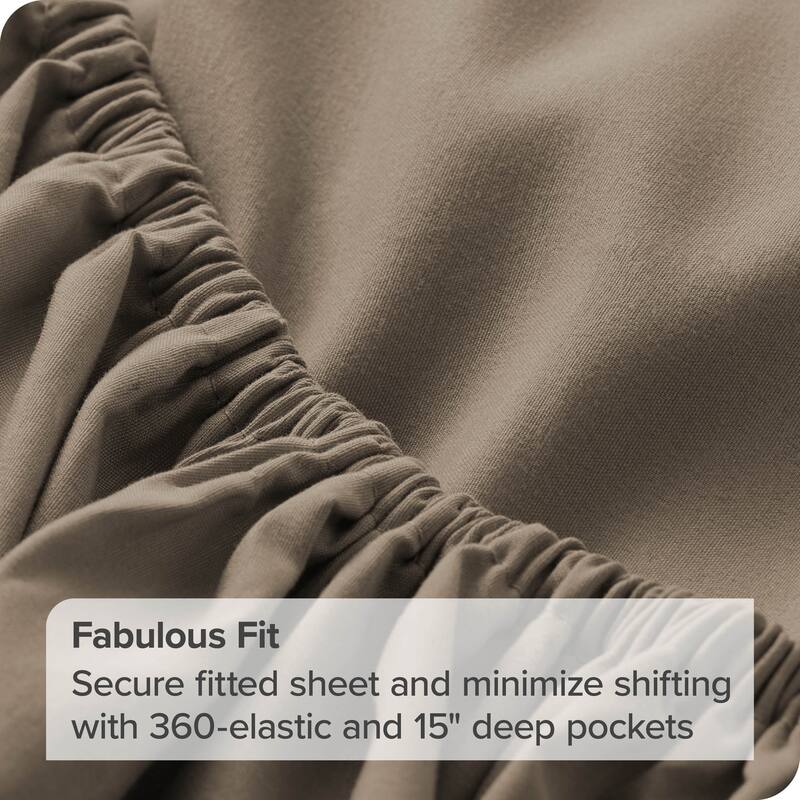 Bare Home 2-Pack Microfiber Fitted Bottom Sheets