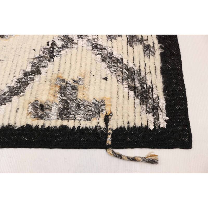 ECARPETGALLERY Hand-knotted Tangier Cream Silk, Wool Rug - 8'2 x 10'4