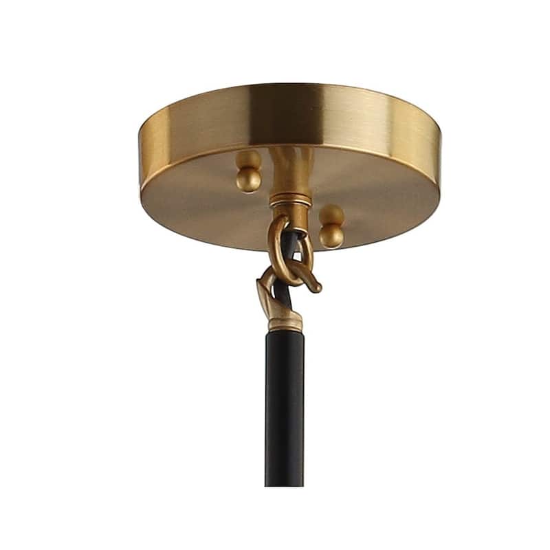Maura 6-Light 28" Brass Cluster Pendant, by JONATHAN Y